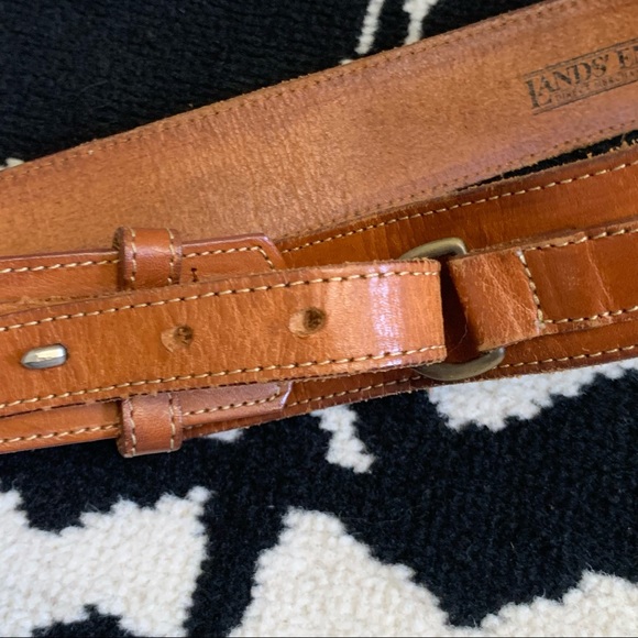 Vintage Lands End Safari Wide Leather Corset Utility - Picture 4 of 8